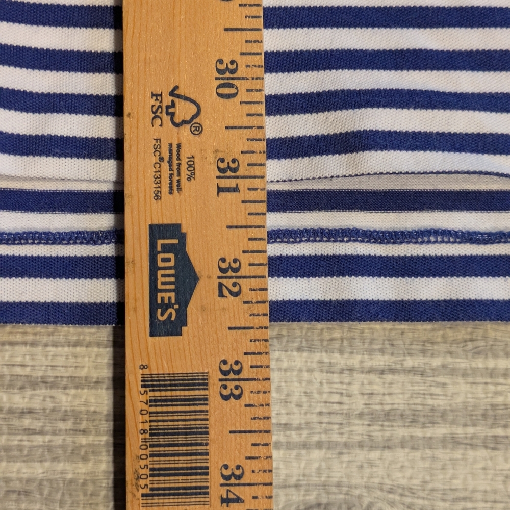 Men’s Ralph Lauren Golf, Short Sleeve Polo, Blue & White Striped, Summer, Sz XL - Picture 11 of 16